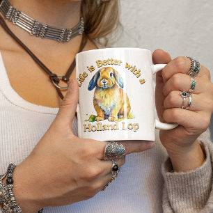 Holland Lop Bunny Owner-kaffepresentant älskare Kaffemugg