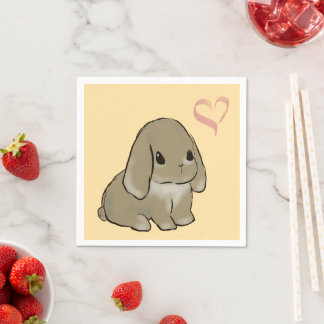 Holland lop bunny pappersservett