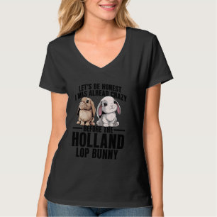 Holland Lop Bunny Plush Bunny Food Fluffy Holland T Shirt