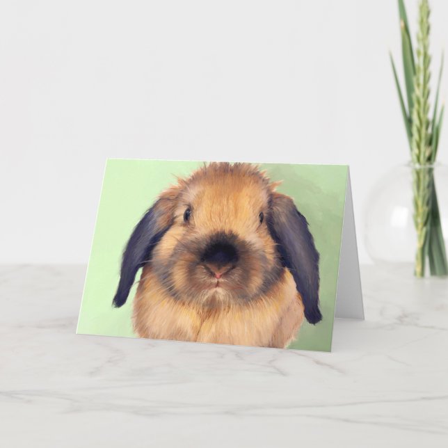 Holland Lop Helgkort (Framsida)