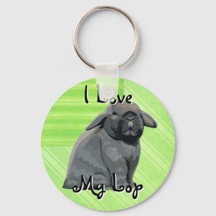 Holland Lop Keychain Nyckelring
