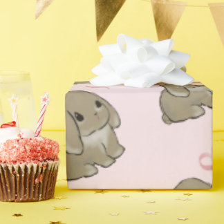 Holland lop with heart  presentpapper