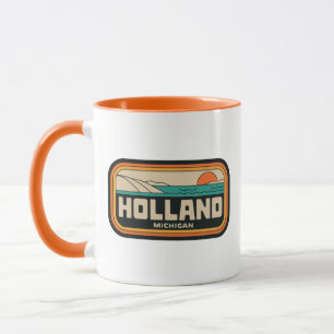 Holland Michigan 70s Retro Vintage Mugg