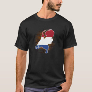 Holland Nederländerna karta T Shirt