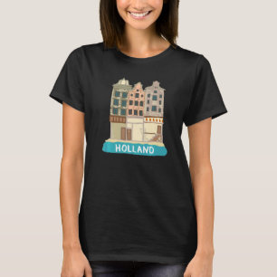 Holland Nederländska souvenir för manar kvinnor 4 T Shirt