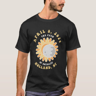 Holland New York Solar Eclipse April 8 2024 T Shirt
