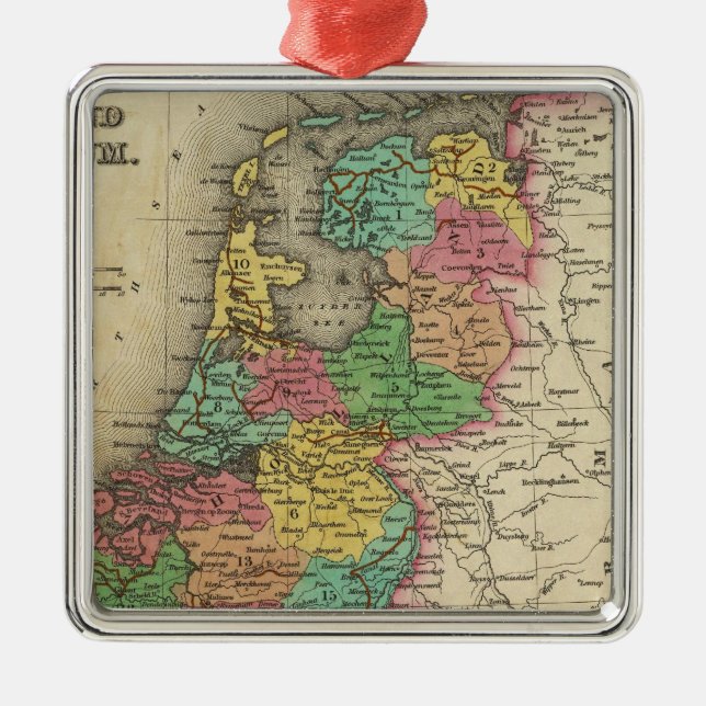 Holland och Belgien Julgransprydnad Metall (Framsidan)