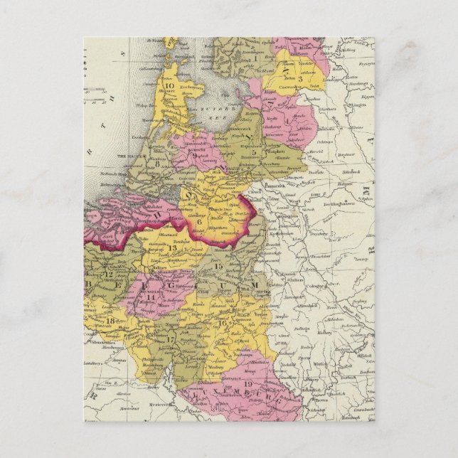 Holland och Belgien Vykort (Framsida)