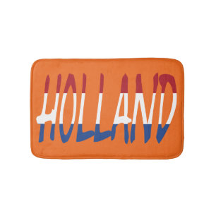 Holland överlagt på eller i Nederländerna Flagga Badrumsmatta