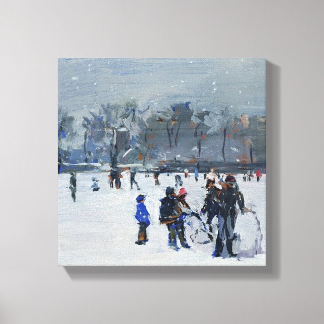 Holland Park i snö 2009 Canvastryck (Framsida)