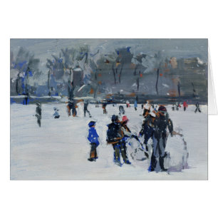 Holland Park i snö 2009 Hälsningskort