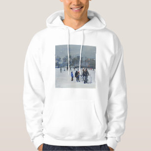 Holland parkerar i snö 2009 sweatshirt med luva