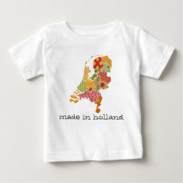 Holland Province Karta Bohemian Patchwork Stil Tee