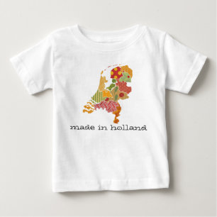 Holland Province Karta Bohemian Patchwork Stil Tee