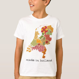 Holland Province Karta Bohemian Patchwork Stil Tröja