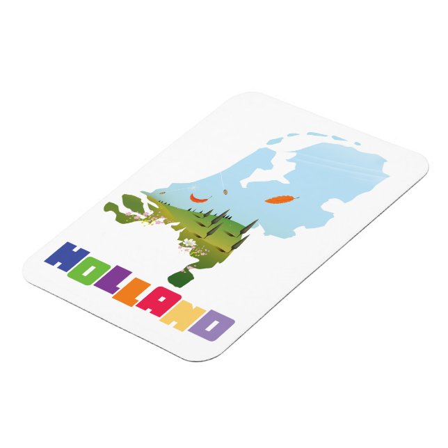 Holland seriefigurkarta magnet (Vänstra Sidan)