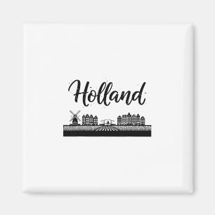 Holland Siluett Resa Semester Outfits  Magnet