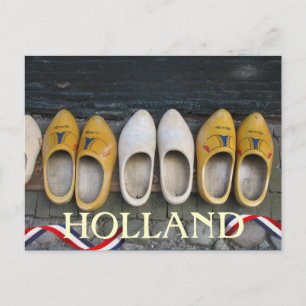 Holland skor holländskt trä vykortet vykort