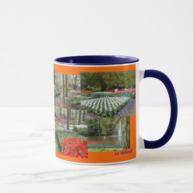 Holland souvenirmugg (Keukenhof Gardens/15 uns.) Mugg (Höger)