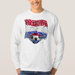 Holland splittrar fotbollmanar skjortan för t shirt