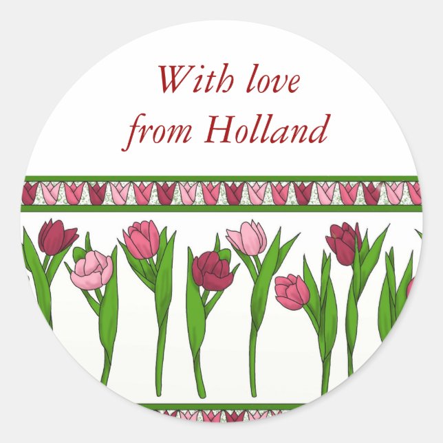 Holland sticker runt klistermärke (Framsida)
