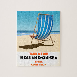 holland till havs Essex vintage stil reseaffisch Pussel