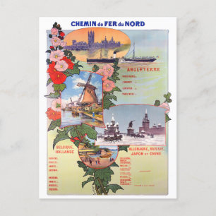 Holland Trainlines vintage resor vykort