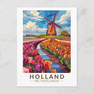 Holland Travel Art Vintage Vykort