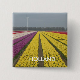 Holland Tulip Fält Square Button Knapp