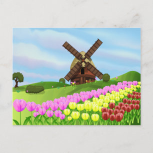 Holland Tulips Vykort