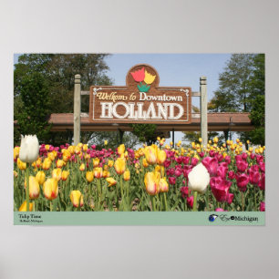 Holland tulpan Time - Holland, Michigan Poster