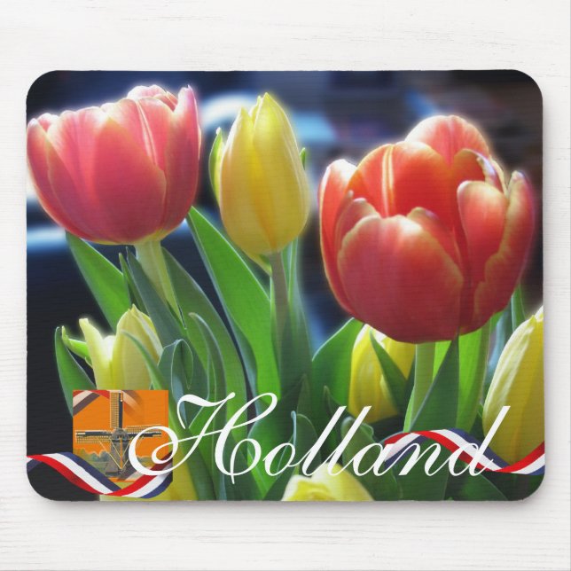 Holland tulpansouvenir Mousepad Musmatta (Framsidan)