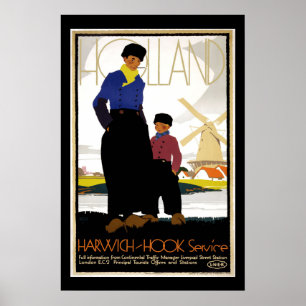 Holland Vintage resor Poster