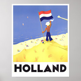 Holland vintage resor Poster