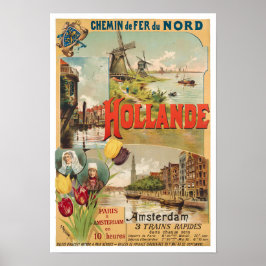 Holland vintage resor Poster