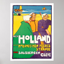 Holland vintage resor Poster