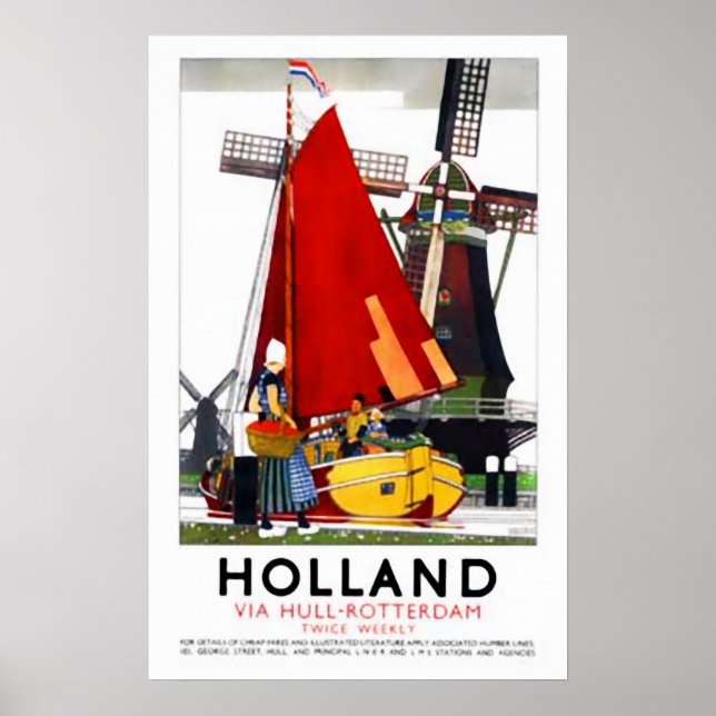 Holland | VINTAGE RESOR POSTER (Framsidan)