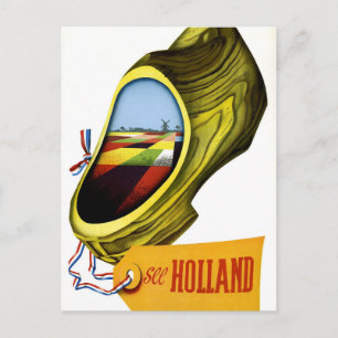 holland vintage resor vykort