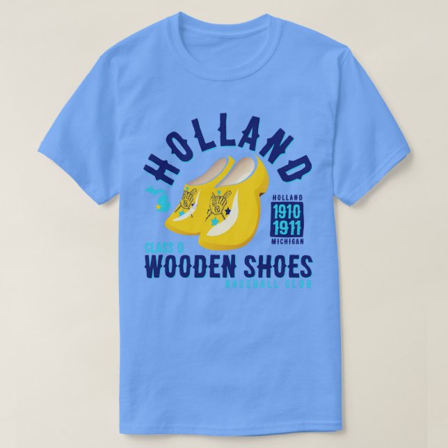 Holland Wooden Shoes T Shirt (Design framsida)