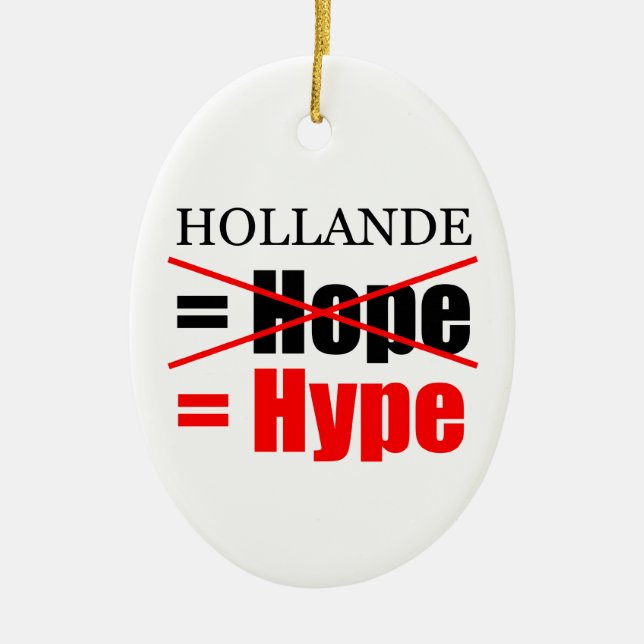 Hollande inte Hope = Hype!!!!!!!!!!!!!!!!!!!!!!!!! Julgransprydnad Keramik (Framsidan)