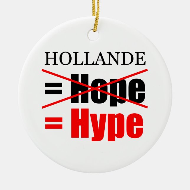 Hollande inte Hope = Hype!!!!!!!!!!!!!!!!!!!!!!!!! Julgransprydnad Keramik (Framsidan)