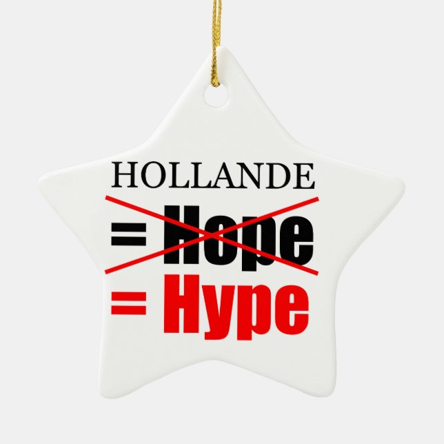 Hollande inte Hope = Hype!!!!!!!!!!!!!!!!!!!!!!!!! Julgransprydnad Keramik (Framsidan)