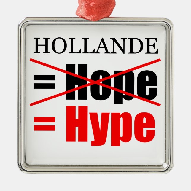 Hollande inte Hope = Hype!!!!!!!!!!!!!!!!!!!!!!!!! Julgransprydnad Metall (Framsidan)