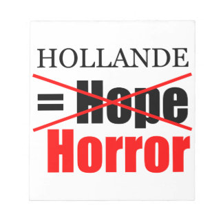 Hollande Not Hope = Horror - anteckningsblock