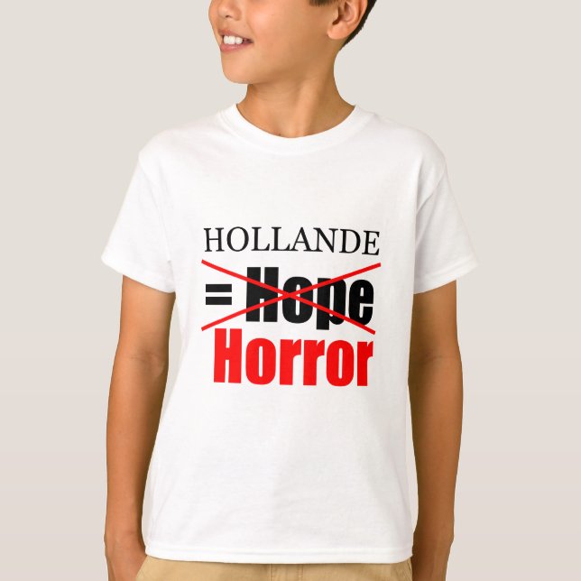 Hollande Not Hope = Horror - Kids Tee (Framsida)