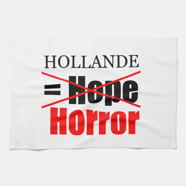 Hollande Not Hope = Horror - Kitchen Towel Kökshandduk (Horisontell)