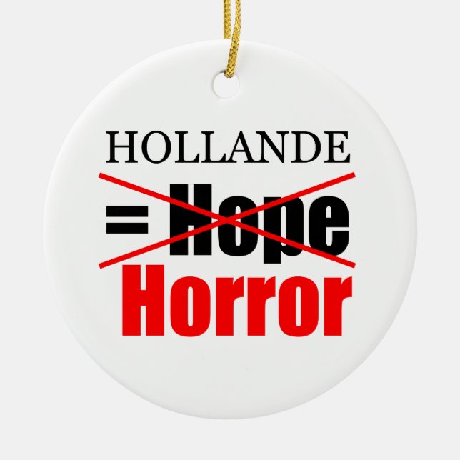 Hollande Not Hope = Horror - R Ornament (Framsidan)
