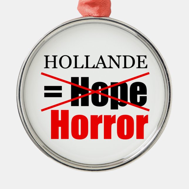 Hollande Not Hope = Horror - R Ornament (Framsidan)