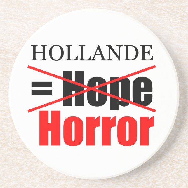 Hollande Not Hope = Horror - Round Underlägg (Framsidan)