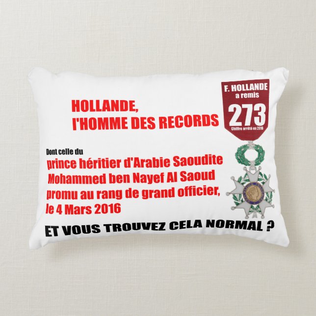 Hollande Record Legions d'Honneur - Pillow Prydnadskudde (Framsidan)